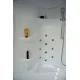 Приобрести Душевой бокс Royal Bath ALP 170x100 RB170ALP-T-CH-L с гидромассажем стекло прозрачное задняя стенка Белая в магазине сантехники Santeh-Crystal.ru
