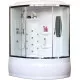 Приобрести Душевой бокс Royal Bath ALP 170x100 RB170ALP-T-CH-L с гидромассажем стекло прозрачное задняя стенка Белая в магазине сантехники Santeh-Crystal.ru