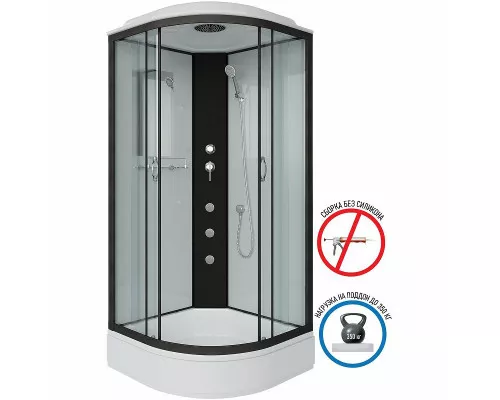 Приобрести Душевая кабина Niagara Classic 80х80 NG-6703-14G с гидромассажем в магазине сантехники Santeh-Crystal.ru