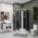 Приобрести Душевая кабина Niagara Classic 120х80 L NG-3512-14LBKTG с гидромассажем в магазине сантехники Santeh-Crystal.ru