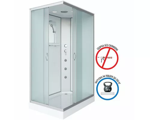 Приобрести Душевая кабина Niagara Classic 90х70 NG-43975-14QG с гидромассажем в магазине сантехники Santeh-Crystal.ru