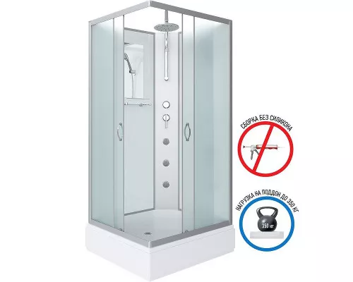 Приобрести Душевая кабина Niagara Classic 90x70 NG-33974-14QBKTG с гидромассажем в магазине сантехники Santeh-Crystal.ru