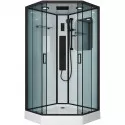 Душевая кабина Niagara Premium 100x100 NG-6902-01GD Black с гидромассажем