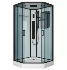 Душевая кабина Niagara Premium 100x100 NG-6902-01GD Black с гидромассажем