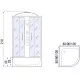 Купить Душевая кабина River Desna 80x80 MТ 10000000050 с поддоном в магазине сантехники Santeh-Crystal.ru
