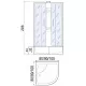 Заказать Душевая кабина River Nara 80x80 МТ Б/К 10000000837 с поддоном в магазине сантехники Santeh-Crystal.ru