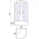 Купить Душевая кабина River Nara Light 90х90 MT 10000003575 с поддоном в магазине сантехники Santeh-Crystal.ru