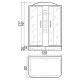 Купить Душевая кабина River Sena 120x80 ТН 10000001451 с поддоном в магазине сантехники Santeh-Crystal.ru