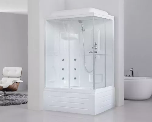 Приобрести Душевая кабина Royal Bath BP 100х80 RB8100BP2-T-L с гидромассажем в магазине сантехники Santeh-Crystal.ru