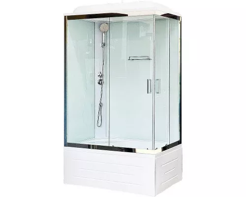 Купить Душевая кабина Royal Bath 100x80 RB8100BP5-WT-CH-L без гидромассажа в магазине сантехники Santeh-Crystal.ru