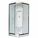 Душевая кабина Royal Bath HP 80х80 RB80HP6-WC-CH стекло матовое задняя стенка Белая