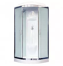 Душевая кабина Royal Bath НК 90x90 RB90HK6-WC-CH стекло матовое задняя стенка Белая