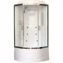 Душевая кабина Royal Bath ВК 90x90 RB90BK2-M-CH с гидромассажем стекло матовое задние стенки Белые Душевая кабина Royal Bath ВК 90x90 RB90BK2-M-CH с гидромассажем стекло матовое задние стенки Белые