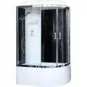 Душевая кабина Royal Bath ВК 120x80 RB8120BK6-BT-CH-L стекло прозрачное задние стенки Черные Душевая кабина Royal Bath ВК 120x80 RB8120BK6-BT-CH-L стекло прозрачное задние стенки Черные