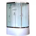 Душевая кабина Royal Bath ВК 120x80 RB8120BK6-WT-CH-L стекло прозрачное задние стенки Белые Душевая кабина Royal Bath ВК 120x80 RB8120BK6-WT-CH-L стекло прозрачное задние стенки Белые