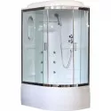 Душевая кабина Royal Bath ВК 120x80 RB8120BK2-T-CH-L с гидромассажем стекло прозрачное задние стенки Белые Душевая кабина Royal Bath ВК 120x80 RB8120BK2-T-CH-L с гидромассажем стекло прозрачное задние стенки Белые