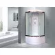 Купить Душевая кабина Royal Bath ВК 90x90 RB90BK6-WC-CH стекло матовое задняя стенка Белая в магазине сантехники Santeh-Crystal.ru