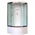 Душевая кабина Royal Bath ВК 90x90 RB90BK6-WT-CH стекло прозрачное задняя стенка Белая Душевая кабина Royal Bath ВК 90x90 RB90BK6-WT-CH стекло прозрачное задняя стенка Белая