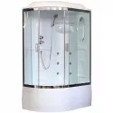 Душевая кабина Royal Bath ВК 120x80 RB8120BK2-T-CH-R с гидромассажем стекло прозрачное задние стенки Белые Душевая кабина Royal Bath ВК 120x80 RB8120BK2-T-CH-R с гидромассажем стекло прозрачное задние стенки Белые