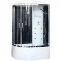 Душевая кабина Royal Bath ВК 120x80 RB8120BK3-BT-CH-R с гидромассажем стекло прозрачное задние стенки Черные Душевая кабина Royal Bath ВК 120x80 RB8120BK3-BT-CH-R с гидромассажем стекло прозрачное задние стенки Черные