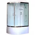 Душевая кабина Royal Bath ВК 120x80 RB8120BK6-WT-CH-R стекло прозрачное задние стенки Белые Душевая кабина Royal Bath ВК 120x80 RB8120BK6-WT-CH-R стекло прозрачное задние стенки Белые