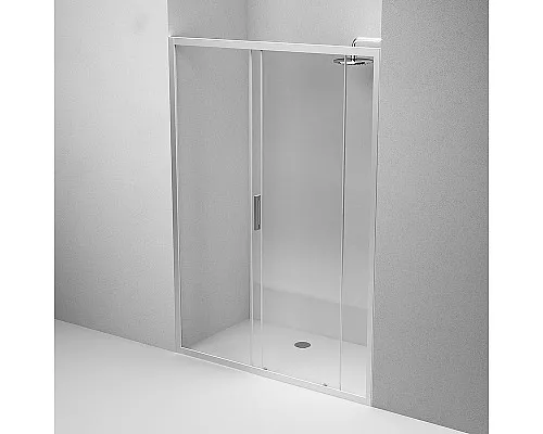 Приобрести Душевая дверь AM.PM Gem 140 W90G-140-1-195MT профиль Хром матовый стекло прозрачное в магазине сантехники Santeh-Crystal.ru