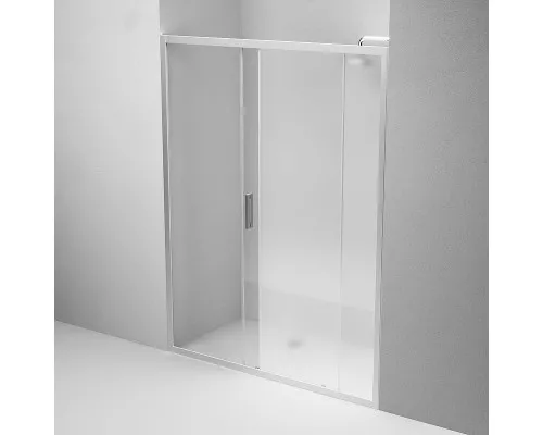 Заказать Душевая дверь AM.PM Gem 150 W90G-150-1-195MT профиль Хром матовый стекло прозрачное в магазине сантехники Santeh-Crystal.ru