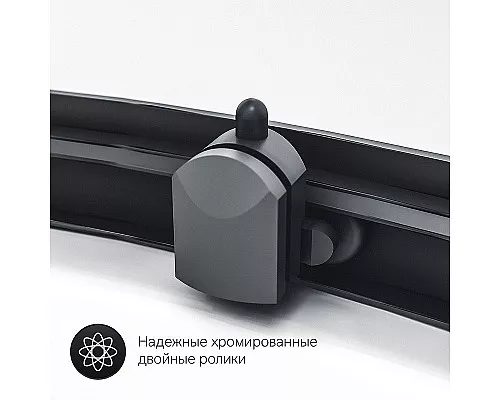 Заказать Душевой уголок AM.PM Gem 100х80 W90G-404-100280-BT профиль Черный матовый стекло прозрачное в магазине сантехники Santeh-Crystal.ru