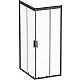 Заказать Душевой уголок AM.PM Gem 100х80 W90G-404-100280-BT профиль Черный матовый стекло прозрачное в магазине сантехники Santeh-Crystal.ru