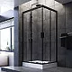 Заказать Душевой уголок AM.PM Gem 100х80 W90G-404-100280-BT профиль Черный матовый стекло прозрачное в магазине сантехники Santeh-Crystal.ru