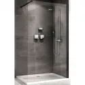 Душевая перегородка Abber Immer Offen 100 AG61100B8 профиль Черный стекло прозрачное