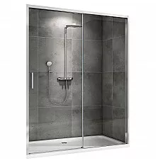 Душевая дверь Abber Komfort 150 AG93150 профиль Хром стекло прозрачное