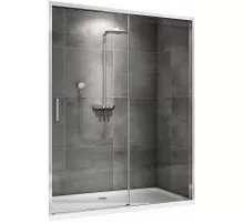 Душевая дверь Abber Komfort 170 AG93170 профиль Хром стекло прозрачное