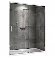 Душевая дверь Abber Komfort 120 AG93120 профиль Хром стекло прозрачное