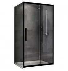 Душевой уголок Abber Schwarzer Diamant 120х70 AG30120BH-S70B профиль Черный стекло прозрачное