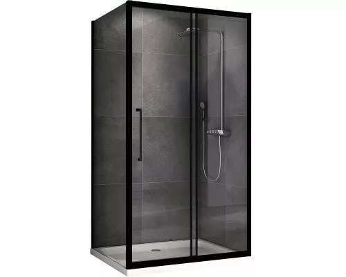 Заказать Душевой уголок Abber Schwarzer Diamant 100х90 AG30100BH-S90B профиль Черный стекло прозрачное в магазине сантехники Santeh-Crystal.ru