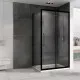Заказать Душевой уголок Abber Schwarzer Diamant 100х90 AG30100BH-S90B профиль Черный стекло прозрачное в магазине сантехники Santeh-Crystal.ru
