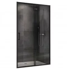 Душевая дверь Abber Schwarzer Diamant 120 AG30120B5 профиль Черный стекло прозрачное