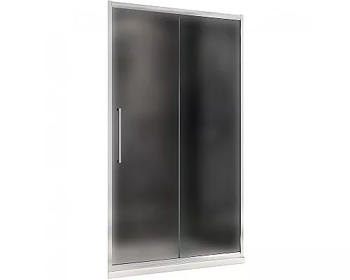 Приобрести Душевая дверь Abber Schwarzer Diamant 110 AG30110MH профиль Хром стекло матовое в магазине сантехники Santeh-Crystal.ru