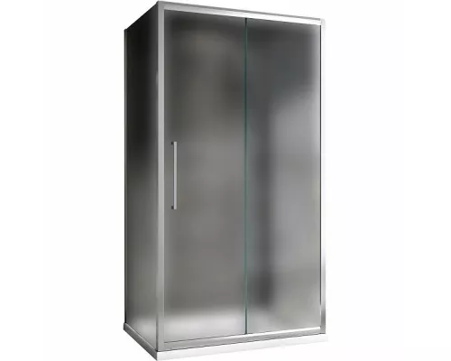 Заказать Душевой уголок Abber Schwarzer Diamant 100x80 AG30100MH-S80M-S80M профиль Хром стекло матовое в магазине сантехники Santeh-Crystal.ru