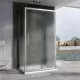 Заказать Душевой уголок Abber Schwarzer Diamant 100x80 AG30100MH-S80M-S80M профиль Хром стекло матовое в магазине сантехники Santeh-Crystal.ru