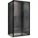Приобрести Душевой уголок Abber Schwarzer Diamant 150x90 AG30150B5-S90B5 профиль Черный стекло прозрачное в магазине сантехники Santeh-Crystal.ru
