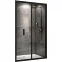 Душевая дверь Abber Sonnenstrand 100 AG07100B профиль Черный стекло прозрачное