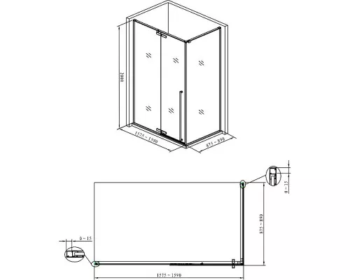 Заказать Душевой уголок Allen Brau Fantasy 160x90 3.11005-00 профиль Хром стекло прозрачное в магазине сантехники Santeh-Crystal.ru