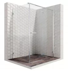 Душевой уголок Ambassador Abner 120х80 10011103R профиль Хром стекло прозрачное