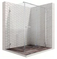 Душевой уголок Ambassador Abner 120х90 110011104R профиль Хром стекло прозрачное