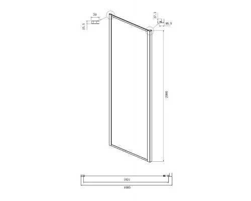 Приобрести Душевой уголок Ambassador Forsa 100х110 17021116AX-110AX профиль Хром стекло прозрачное в магазине сантехники Santeh-Crystal.ru