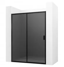Душевая дверь Ambassador Forsa 100 17022216ABB профиль Черный стекло тонированное