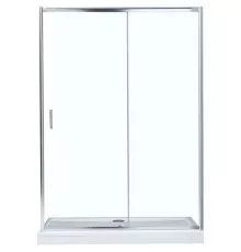 Душевая дверь Aquanet SD-1400A 140 профиль Хром стекло прозрачное
