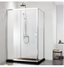 Душевой уголок Aquanet Alfa NAA1131 150x80 профиль Хром стекло Прозрачное